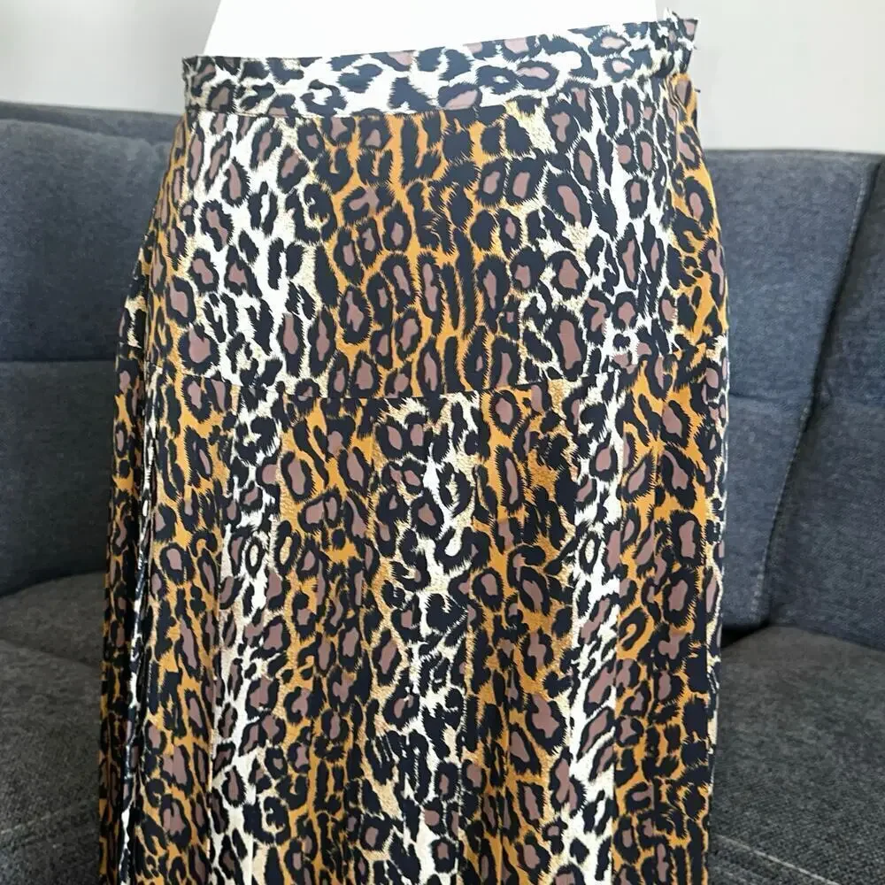 Vintage cheetah print maxi skirt sz 10